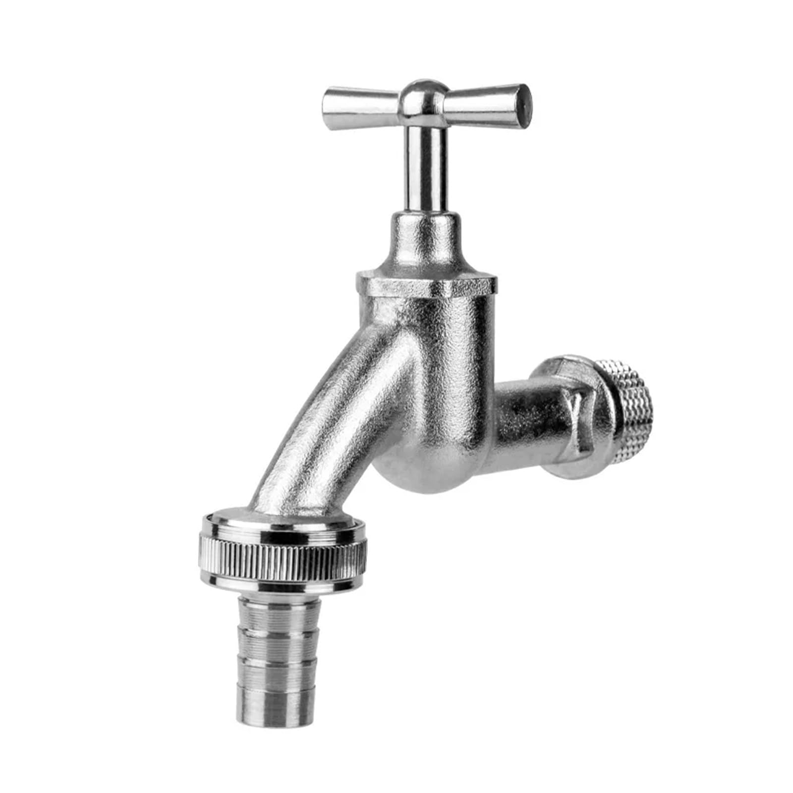 Robinet pour machine à laver en laiton argenté avec raccord mural G1/2