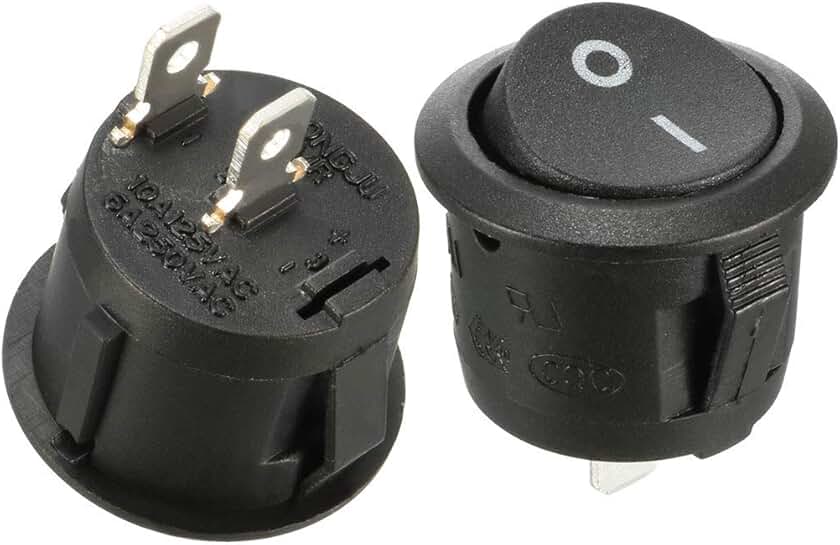120v round rocker switch