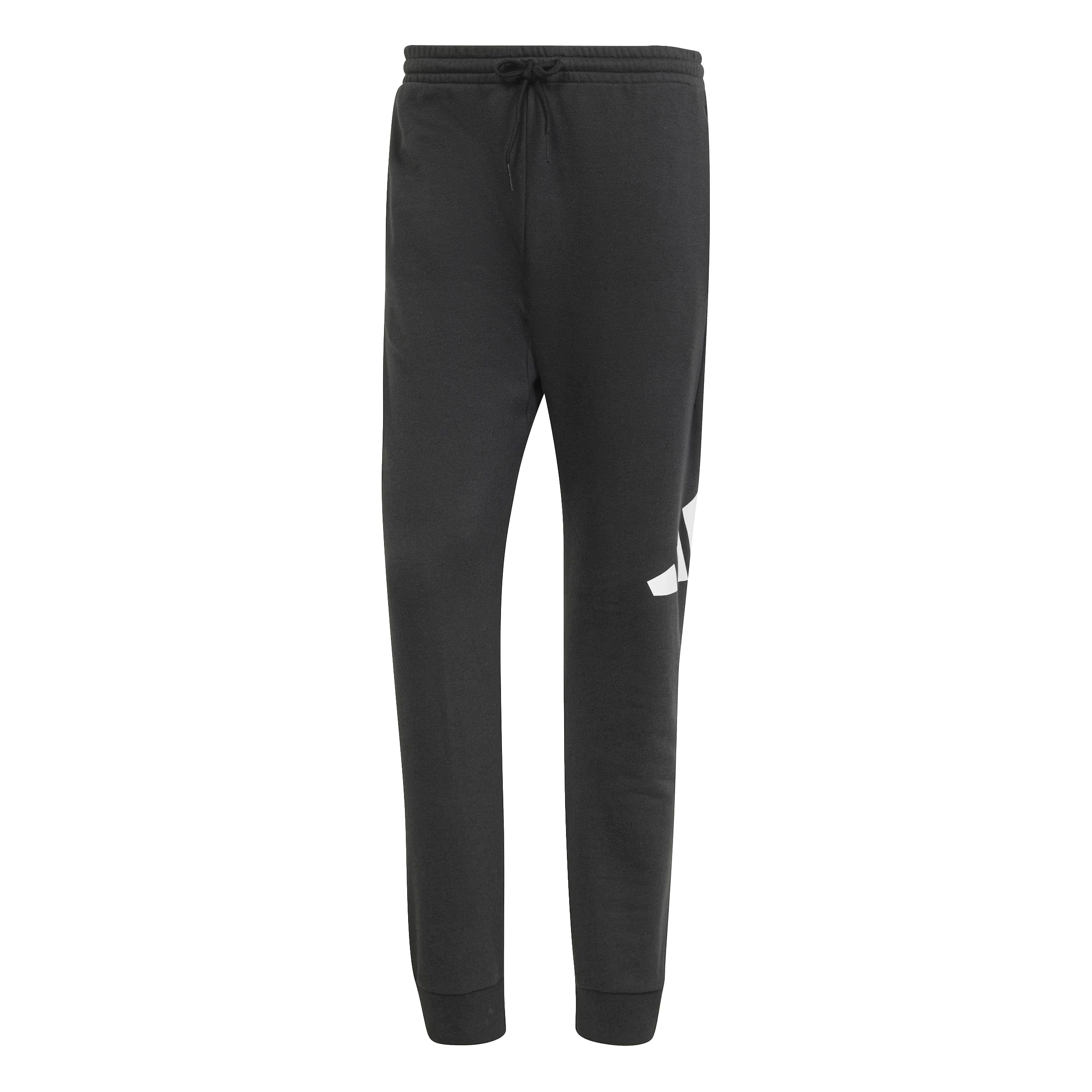 adidas Men's Essentials Big Logo French Terry Pants, Black/White, XL