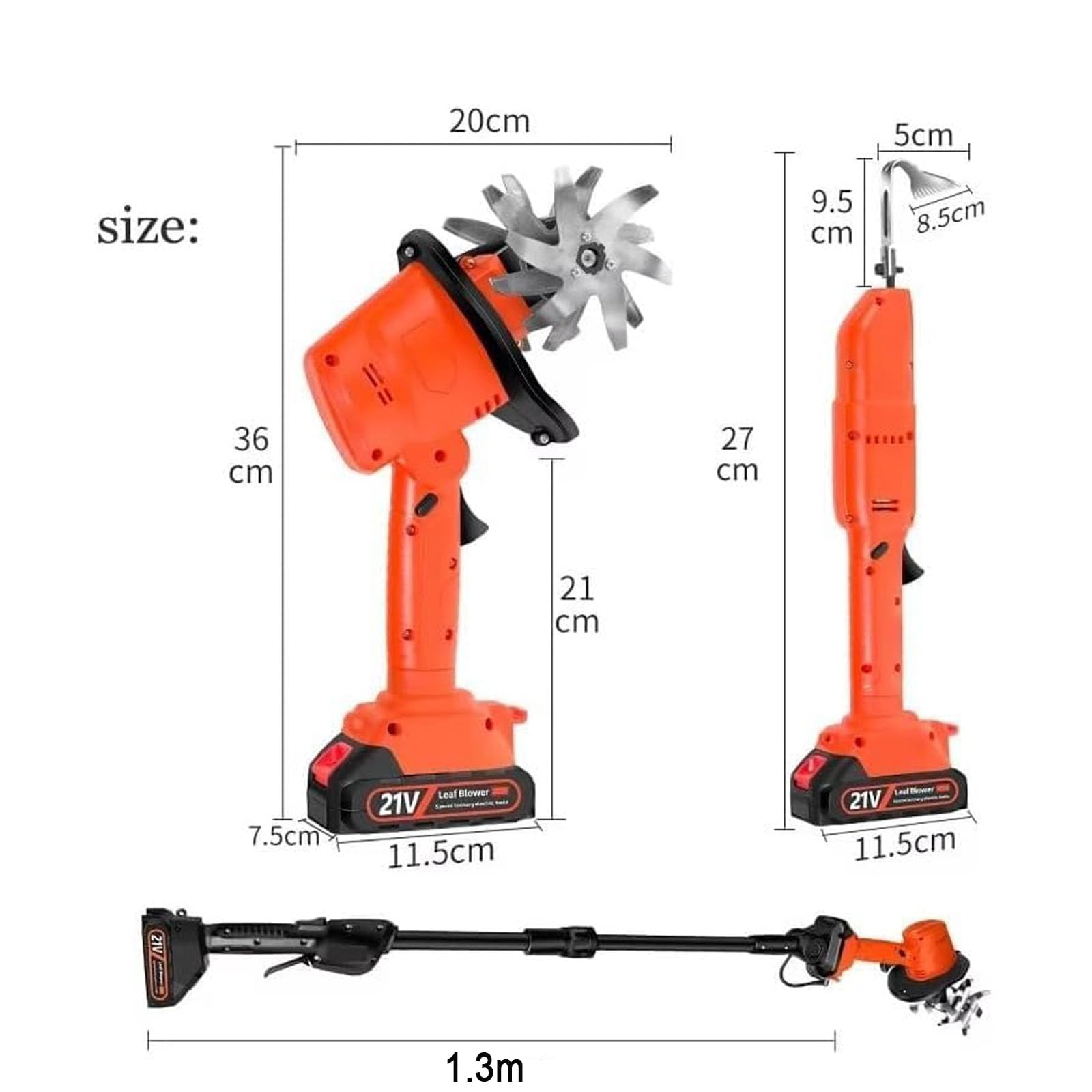 Extracteur de mauvaises herbes électrique, houe de cultivateur de jardin sans fil avec poteau télescopique, 2 batteries et gants, houe électrique 2 en 1 pour ameublir le sol, pelouse, jardin, cour