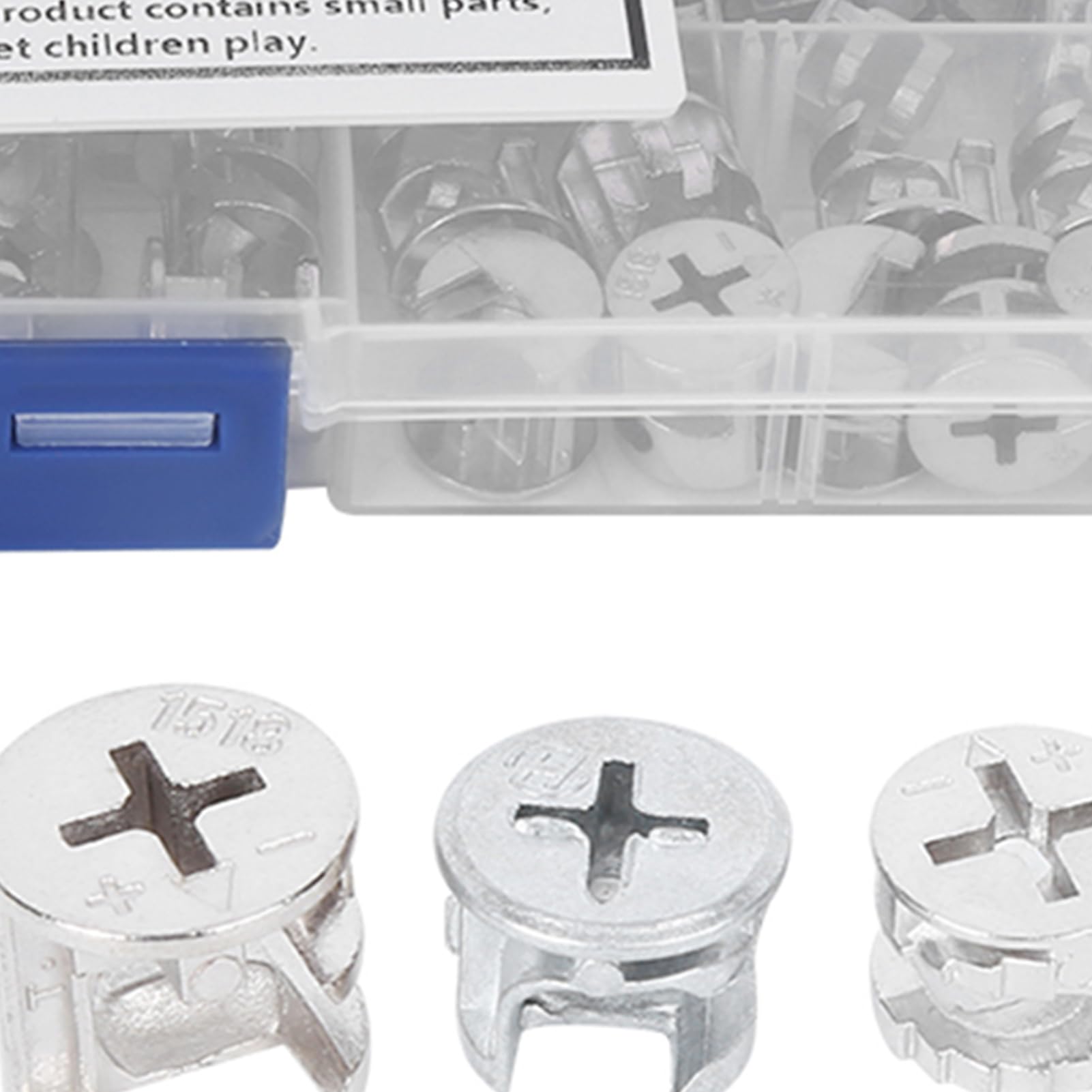 75Pcs Cam Nut Furniture Eccentric Wheel Nut Set 3-in-1 Connector Fastener Hardware Tools