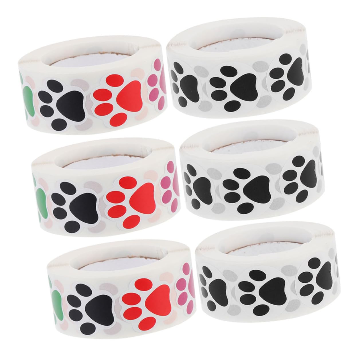 5 Juegos Vinilo Decorativo Pata De Perro Animales Cumpleaños De Perro Etiqueta De La Pared De La De Los Juguete Pegatinas Pegatinas Papel Cuché 6 Rollos*5