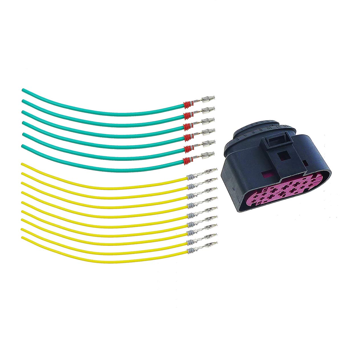 Dodge Ram 1500/2500 Projector Headlight Connector Pigtail - 9-Wire HID Xenon Plug