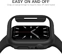 TSHIENTT Hard Bumper Case Compatible with Apple Watch Series 7 8 9 41mm | Without Tempered Glass | All-Around Ultra-Thin Bumper Hard PC | [NO Glass Screen Protector] [Pack of 1] (Black, 41MM) gallery image
