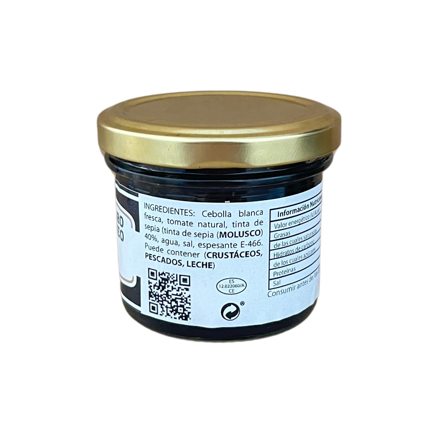 Punta Aljibe Sofrito Negro Mediterráneo con Tinta de Sepia, 120g, para Arroces y Paellas