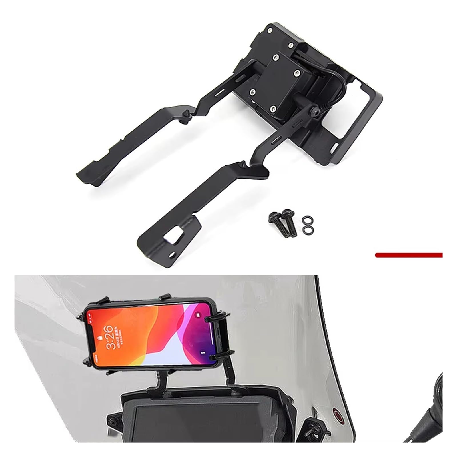 Fixation GPS Moto pour CRF1100L pour Africa Twin CRF 1100 L 2020 – 2024 Accessoires Moto Carte GPS Support De Téléphone Portable USB