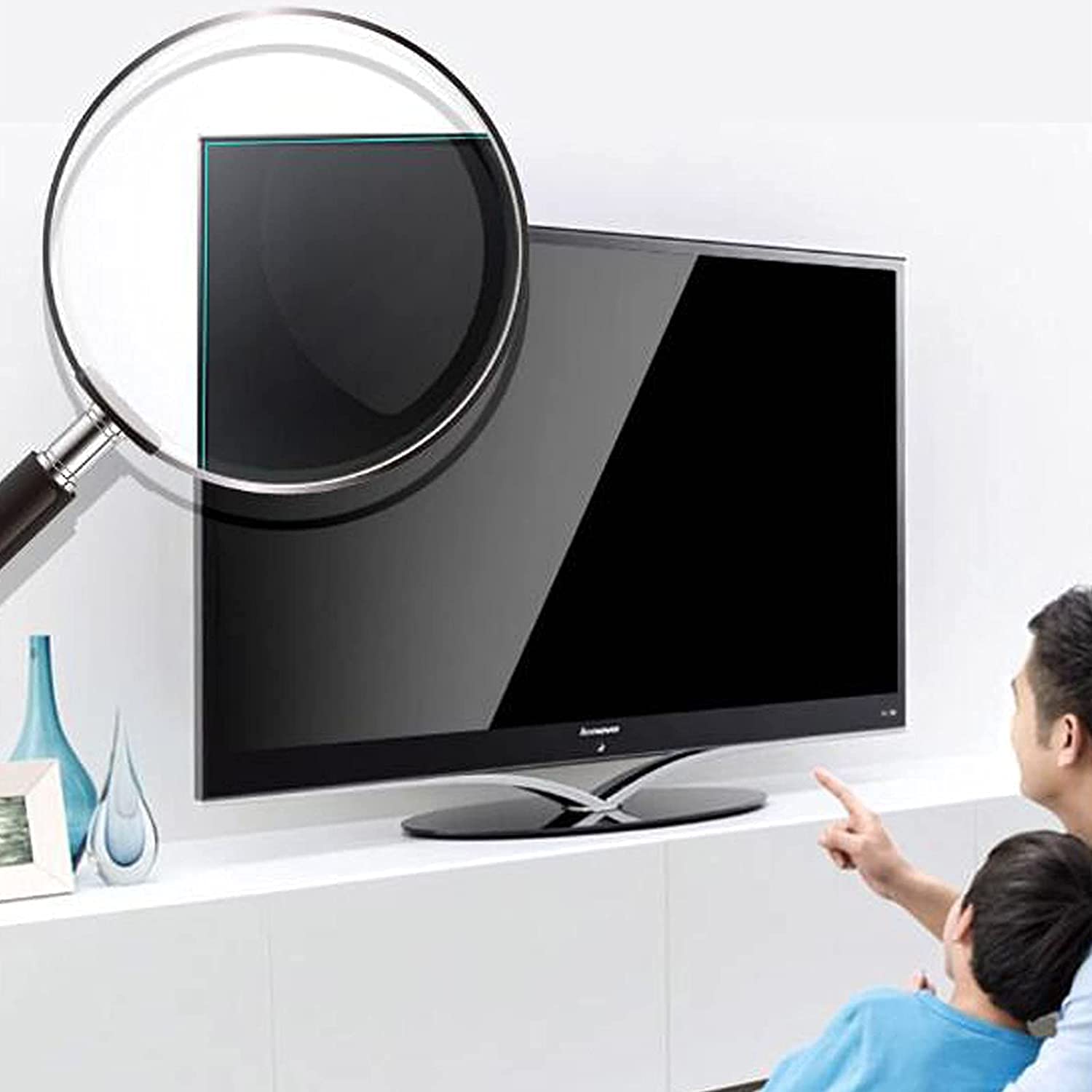 Pantalla antirreflejo de Monitor de 46-49 Pulgadas, Anti-deslumbramiento, Anti-rasguño, Bloques 96% UV Luz Protectora Azul UV,49" 1075 * 604