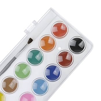 Amazon | 固形水彩 絵具 セット 透明水彩 絵の具 画材 発色良い