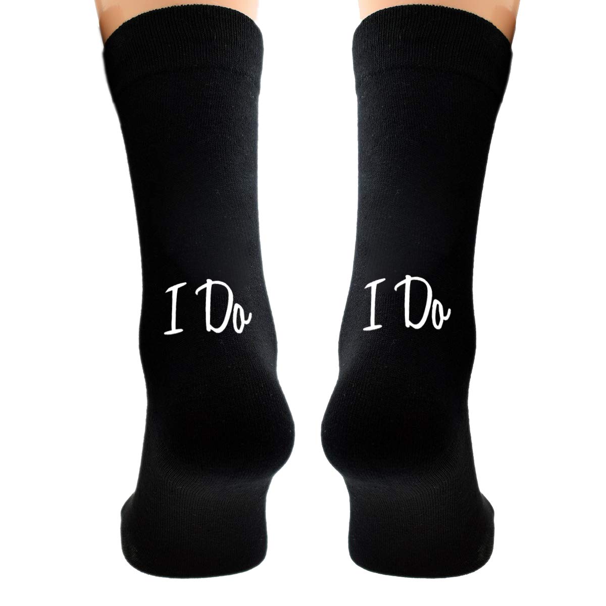 GTR-Prestige Giftware Fun & Romantic I Do Mens Wedding Socks UK Size 5-12 (Black)