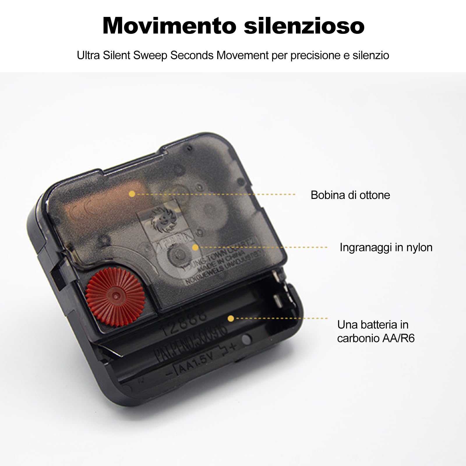 Ergocar Decorazione Per La Casa Orologio Iin Metallo Assalto Semplice Cucina Decorativa Cronometro Silenzioso Orologio In Metallo Moderno è Adatto Per Soggiorno, Ufficio,Cucina