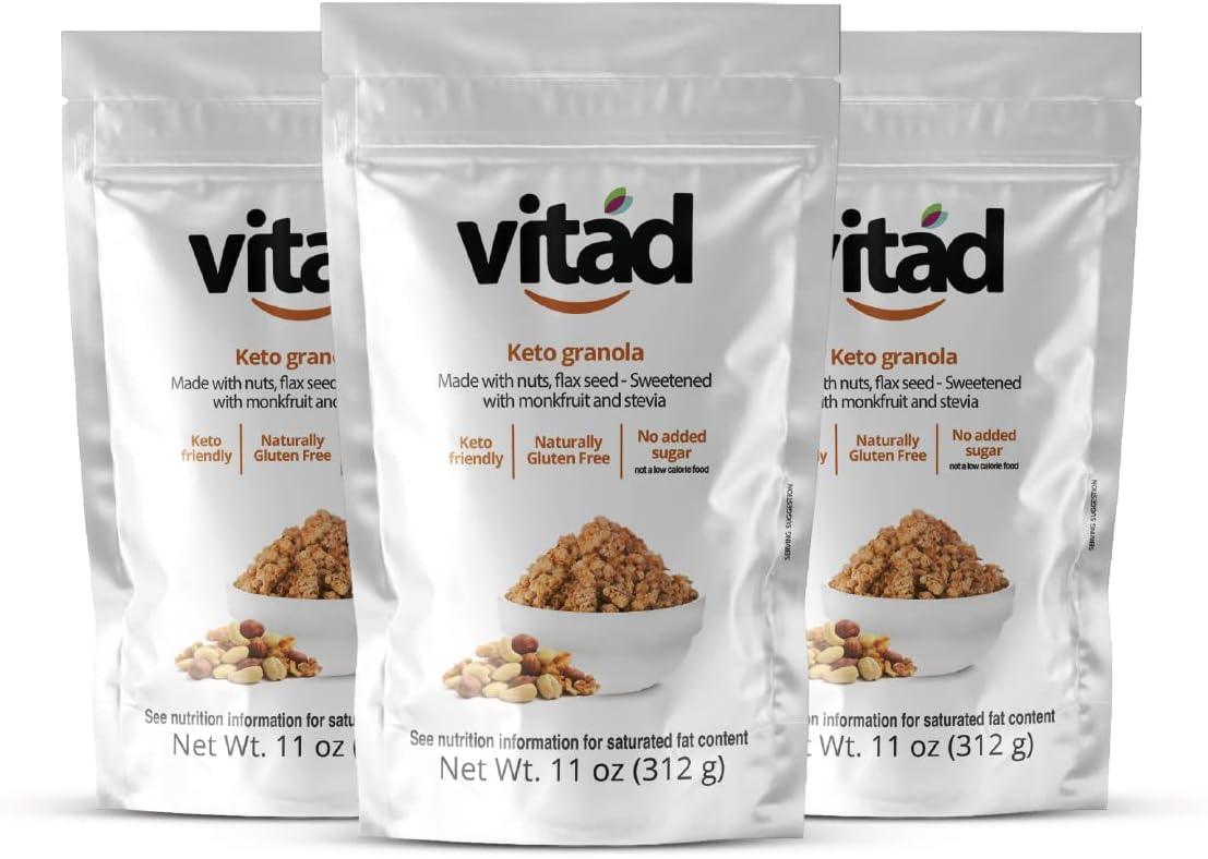 Vitad Products Delicious Keto Granola Cereal 2g Net