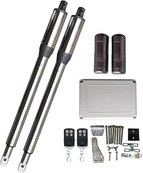 Garage Door Opener, 25.0KG Heavy Duty Swing Auto Garage Door Opener Type or Gate Opener PKM-C01 Automatic Gate Auto Door Closer Color Gold
