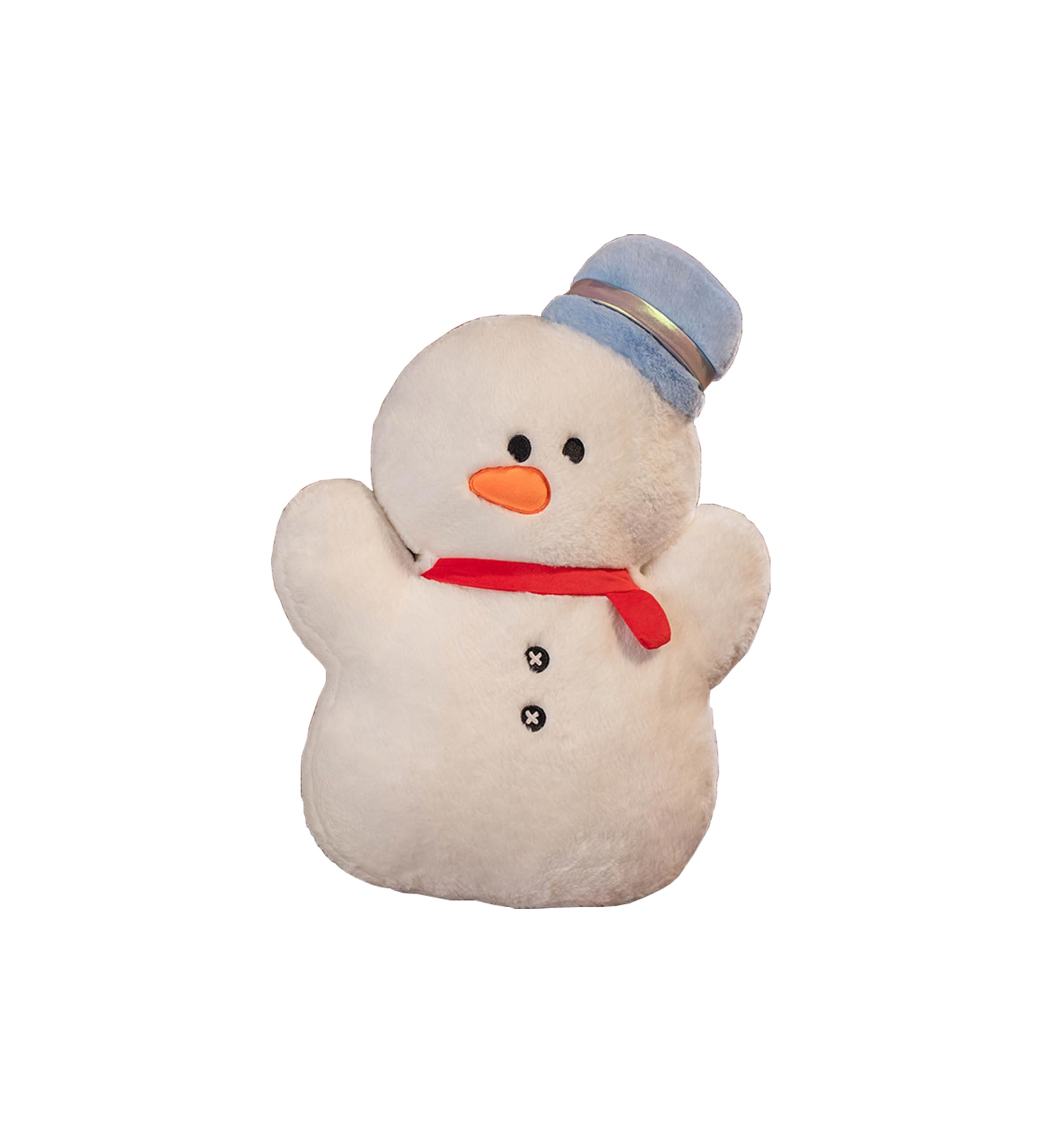 Maxpetus Lovely Christmas Pillow, Upholstery Christmas Tree Waist Cushion, Sofa, Car, Outdoor, Home, Cookie Man, Snowman Comfort Pillow (Snowman, 15.7inch)