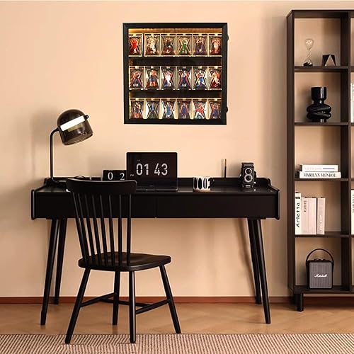 Miniatura 4 de Estuche de exhibición de tarjetas deportivas, caja de almacenamiento de tarjetas comerciales, estuche de exhibición de tarjetas de béisbol, con