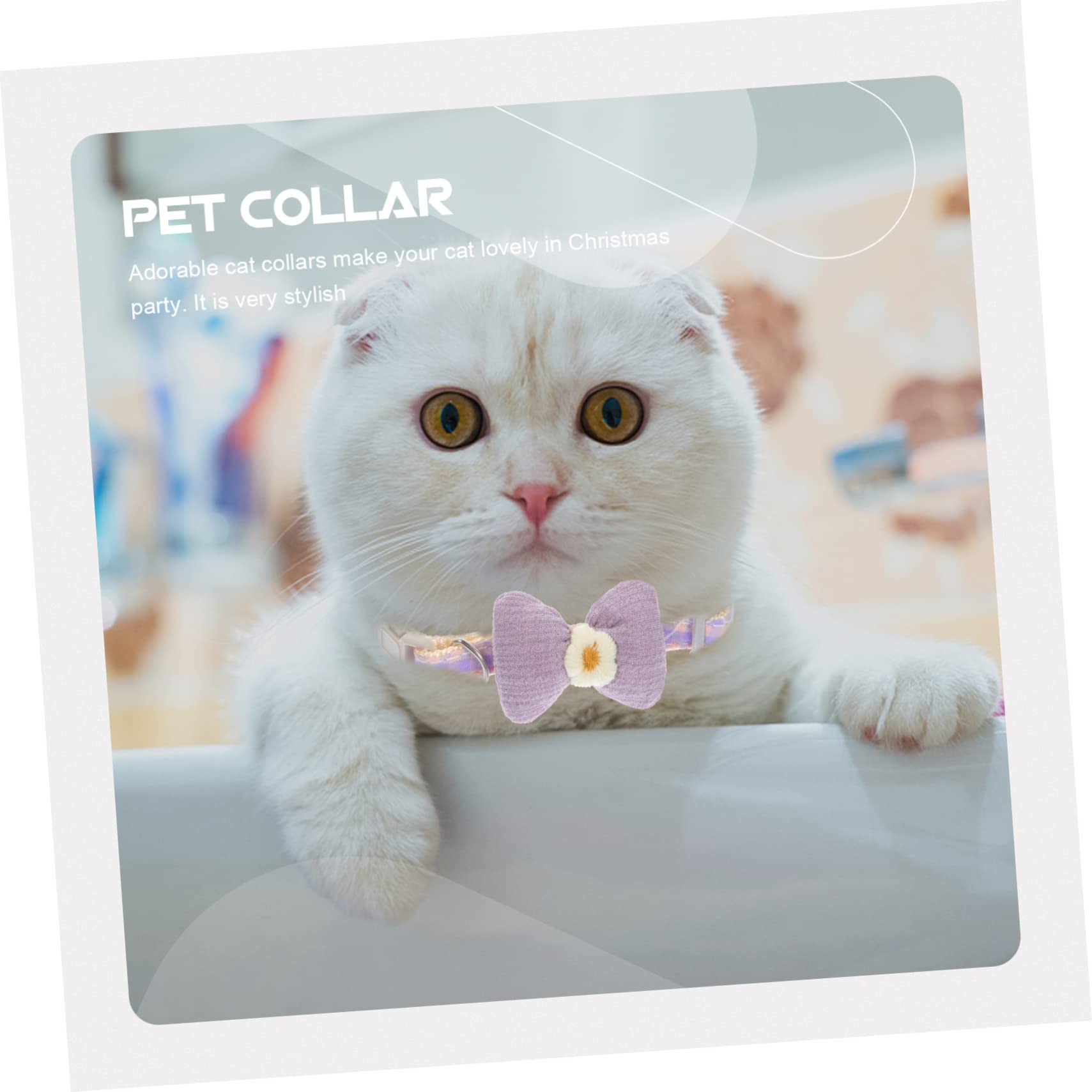 Amosfun 10stücke Verstellbares Katzenhalsband Mit Schleife Dekoratives Haustierhalsband Für Tägliches Tragen Partys Und Besondere Anlässe