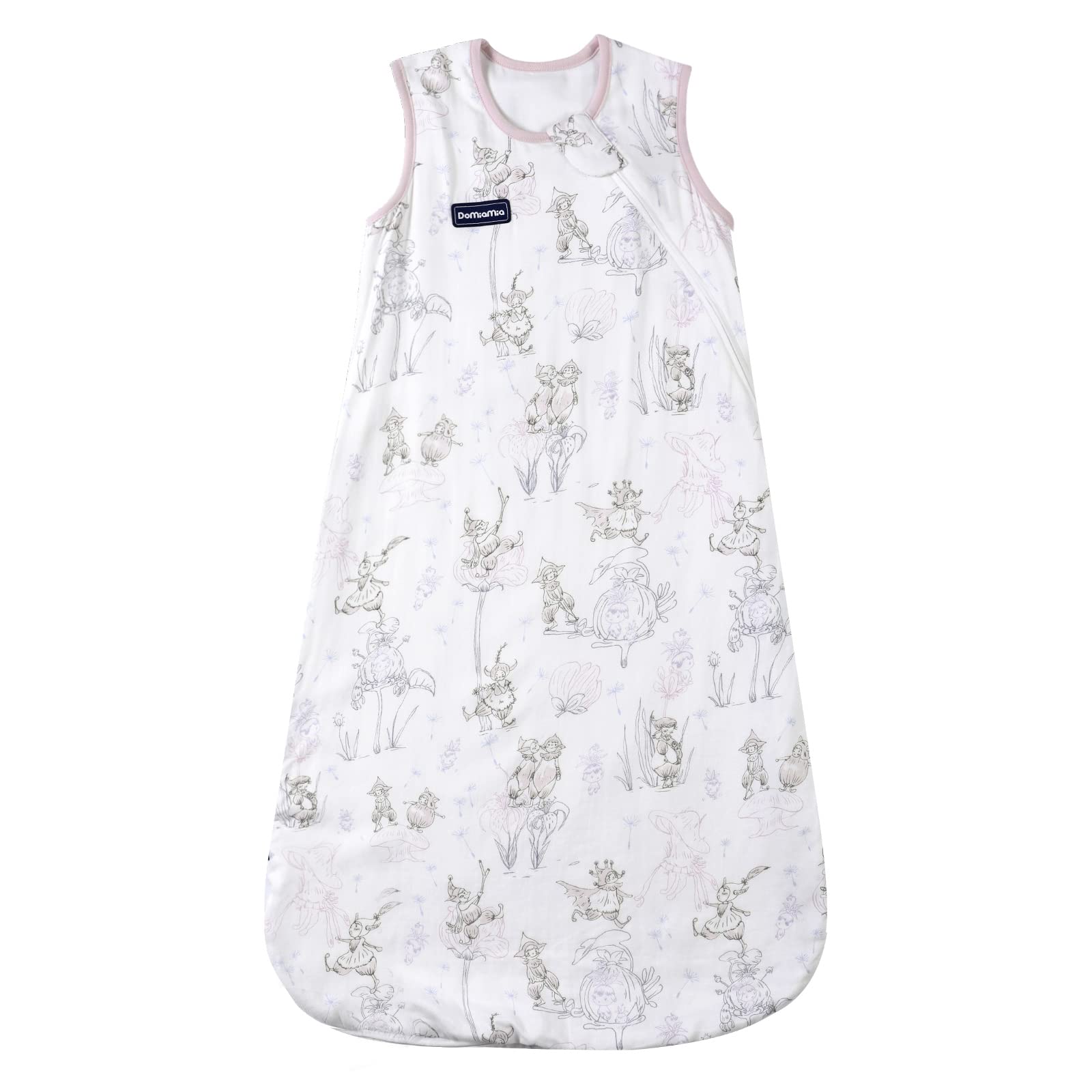 Domiamia Baby Sleep Sack Wearable Blanket Toddler Sleeveless Bamboo Cotton Baby Sleeping Bag 18-36 M