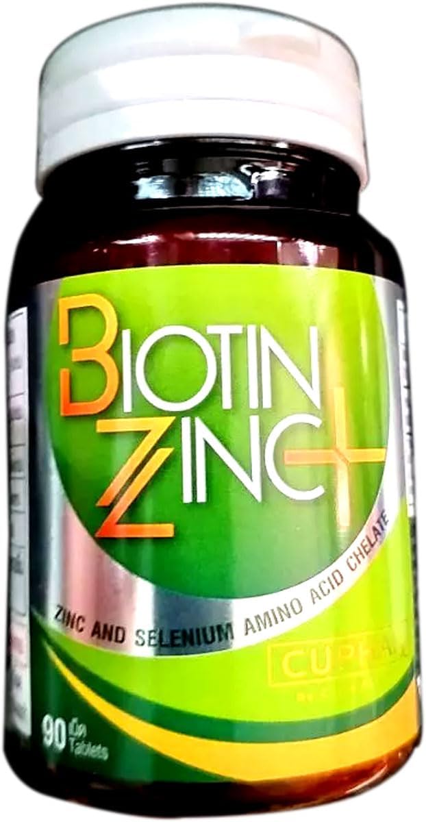 Biotin Zinc Plus Hair and Nail Care Reduce Hair Loss 90 Tablets