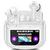 Wireless Earbuds, Bluetooth 5.4 Headphones Multi-Function Touch Screen Ear Buds with 5 EQ Modes, 48H in-Ear Earbud Bass Stereo with ANC Noise Cancelling, IPX7 Bluetooth Earbuds for Android/iOS, White
