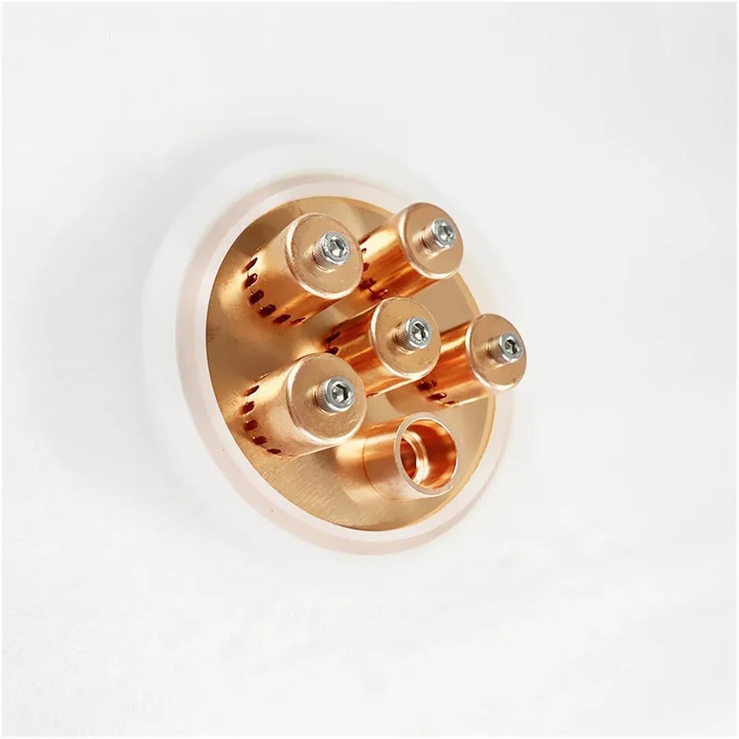 WHYLE Home & Brewing 4" Copper Bubble Perforated Plate Set with Double Slot Silicone Gasket,Reflux Column Moonshine Accessories Brewing Accessories