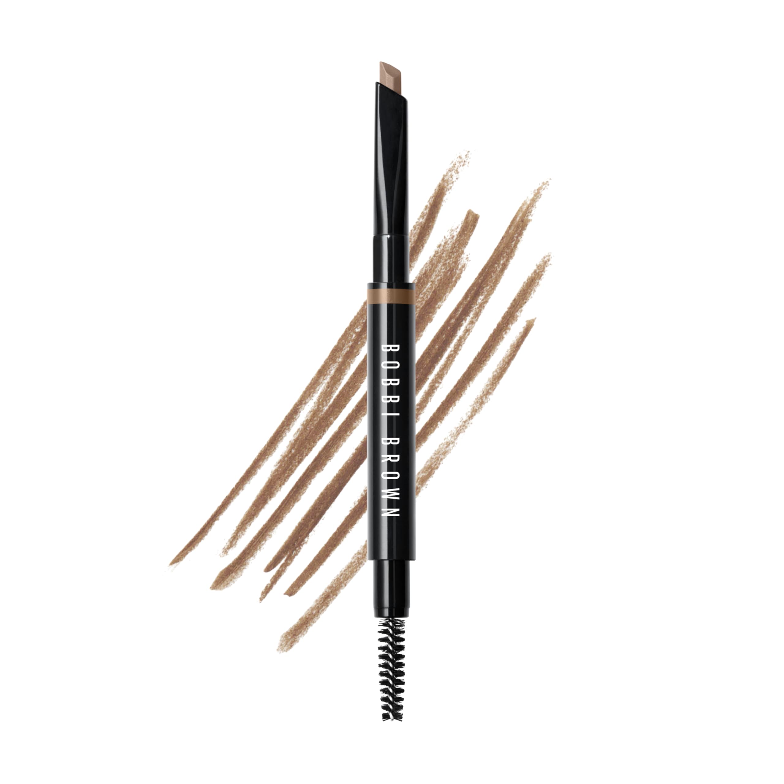 Bobbi Brown Long-Wear Brow Pencil | Long-Wearing, Waterproof Eyebrow Pencil | Dual-Ended Slanted Tip with Spoolie | No Sharpening Needed | Now Refillable