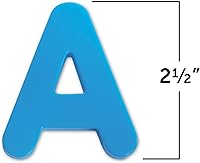 Vista 4 de Learning Resources Juego combinado de letras y números magnéticos jumbo - 80 piezas, juguetes de aprendizaje para niños de 3 años en adelante, ABC