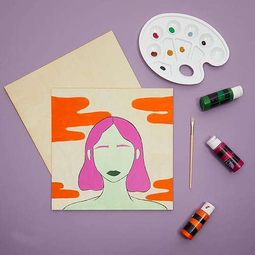 Miniatura 3 de Bright Creations Tableros finos de madera contrachapada, paneles de madera para pintar y grabar, tableros de madera de abedul sin terminar para