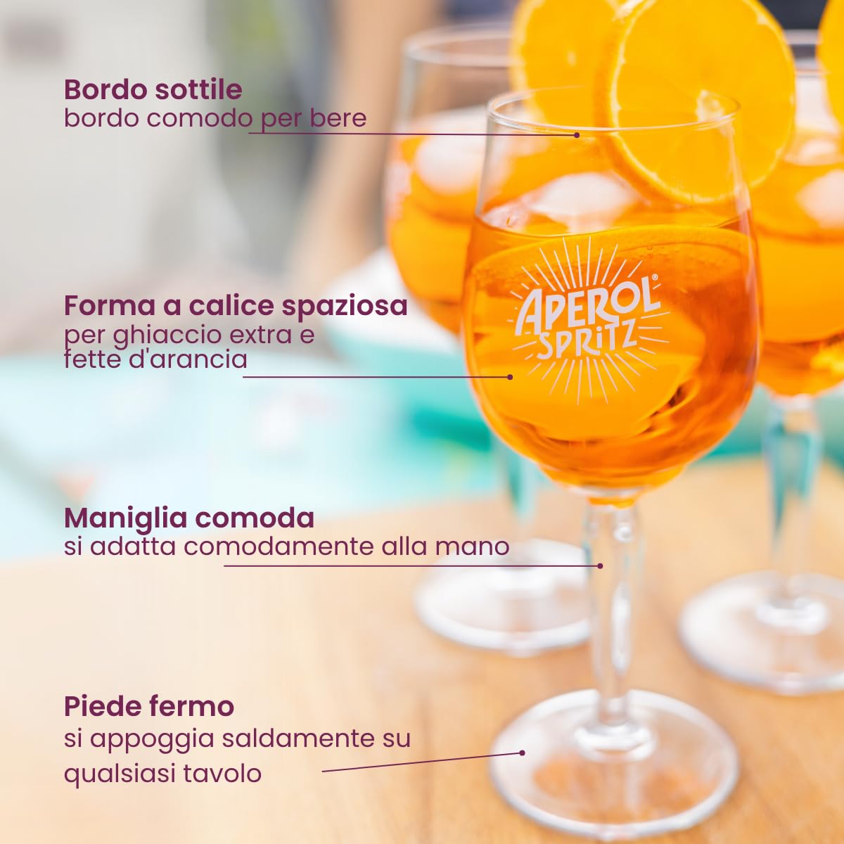Aperol Spritz Vasetti 450 ml - 6 pezzi