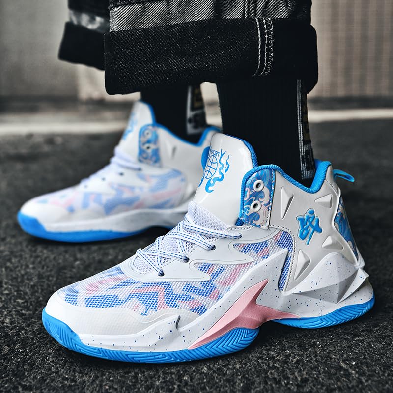 High-Top Boys Basketball Shoes Cushioned Sneakers with Breathable Support for Youth Sports Training Basketball Fans3