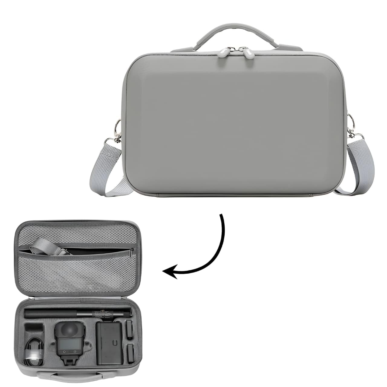 GetZget Carrying case Bag Compatible with DJI osmo 360 Camera & Accessories PU Storage Bag-image-32