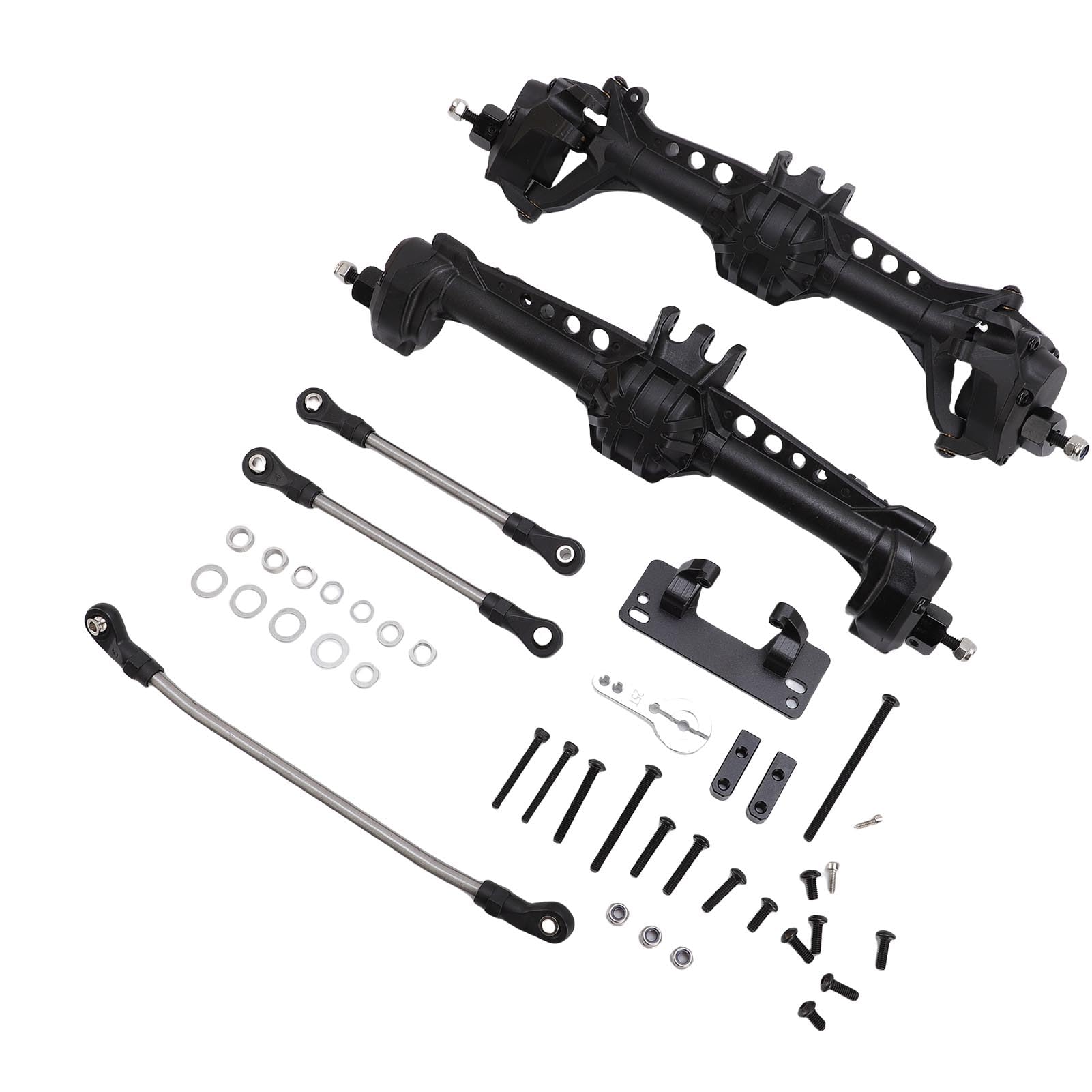 BRRNOO Zestaw Osi Przedniej i Tylnej, Ulepszony, do Axial SCX10 II 1 10