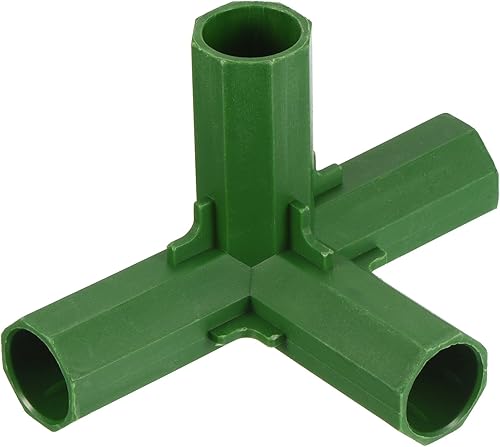 MECCANIXITY Conector de marco de jardinería de 0.669in, codo de plástico de 4 vías para estacas de plantas, esgrima, poste de toldo, construcción disponible en Yaxa Venezuela