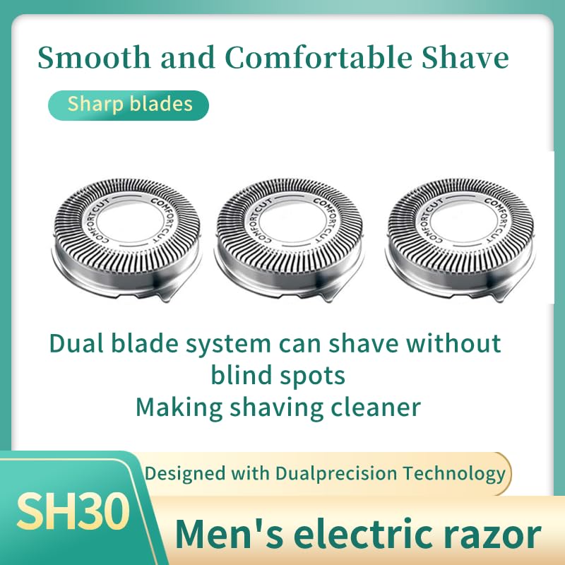 Miniatura 2 de SH30 - Cuchillas de repuesto para afeitadora eléctrica para hombre Philips Norelco Shaver Series 3000, 2000, 1000 con hoja de afilado duradera,