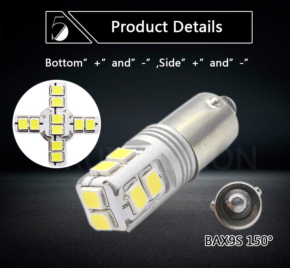 Lampadine Auto H6W BAX9s - 12V 6W | Confezione Da 2 | Omologazione E - Foto 2