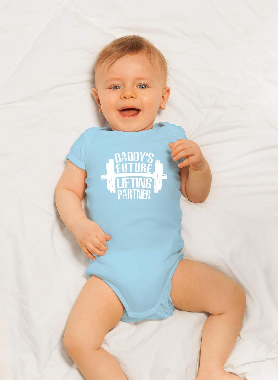 CBTwear Daddy's Future Lifting Partner - Baby Clothes - Funny Newborn Bodysuit Outfits for Boys and Girls