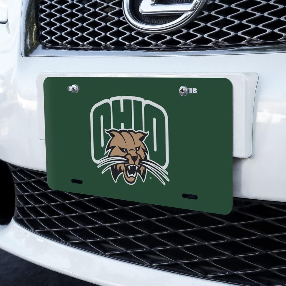 Ohio University Primary Logo Novelty Metal Vanity Tag License Plate - Image 2