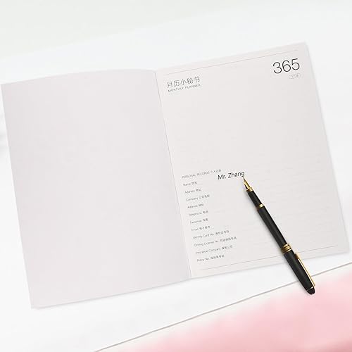 Miniatura 3 de Agenda mensual 2024 con patrón floral, cuaderno de notas A4, una página por diario, planificador de trabajo, cuaderno de planificación de trabajo,