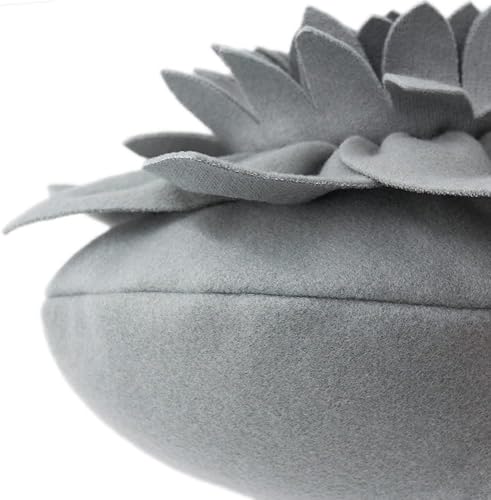 Miniatura 5 de OiseauVoler Almohadas de flores 3D con inserto incluido, cojín decorativo hecho a mano redondo para sofá, dormitorio, decoración estética del hogar,