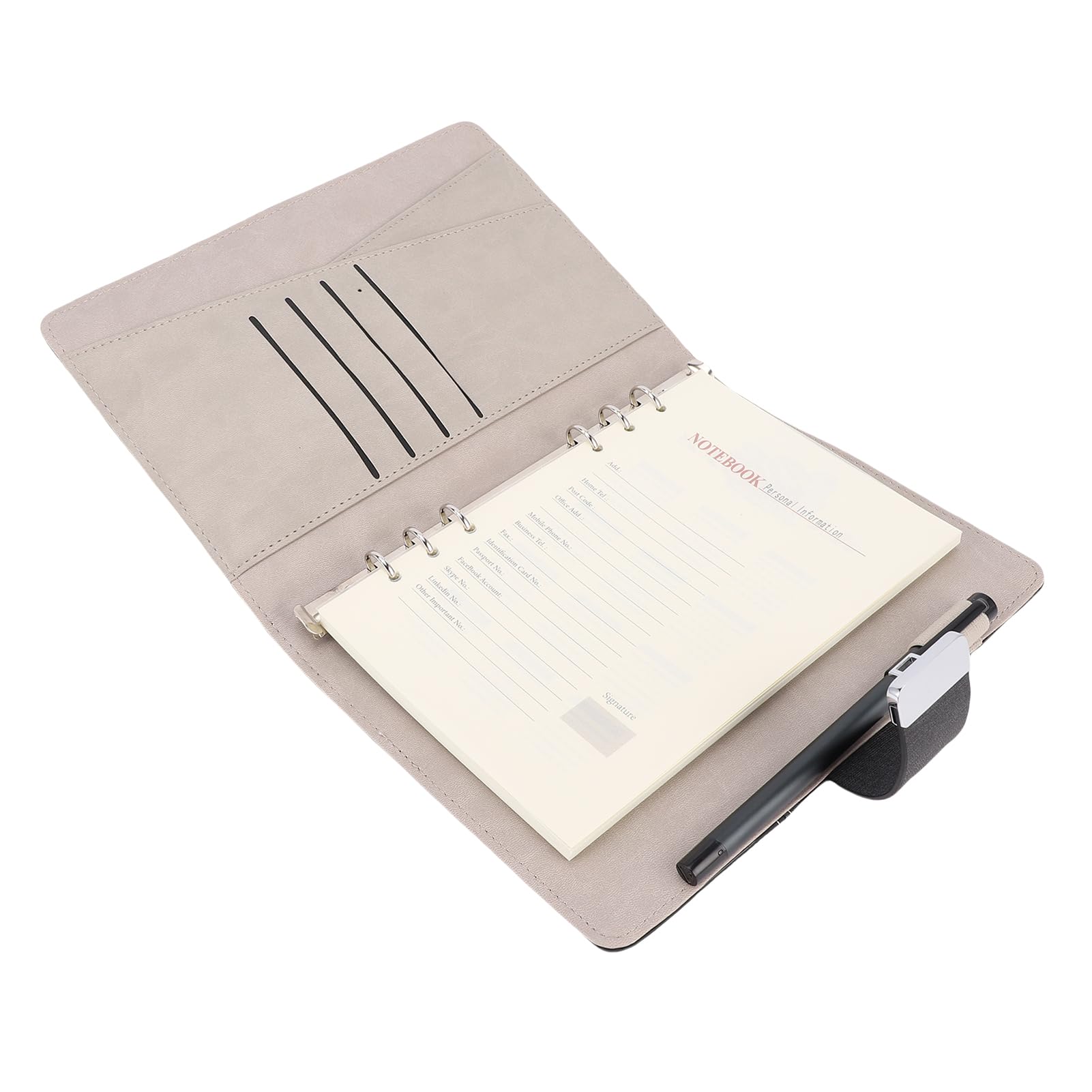 Intelligentes Stift- und Notizbuch-Set, KI-Sprachzeichnung, Digitales Schreiben mit Handschrifterkennung, Fingerabdrucksperre, Offline-Speicherung, A5, 80 Blatt, für Studenten, Profis