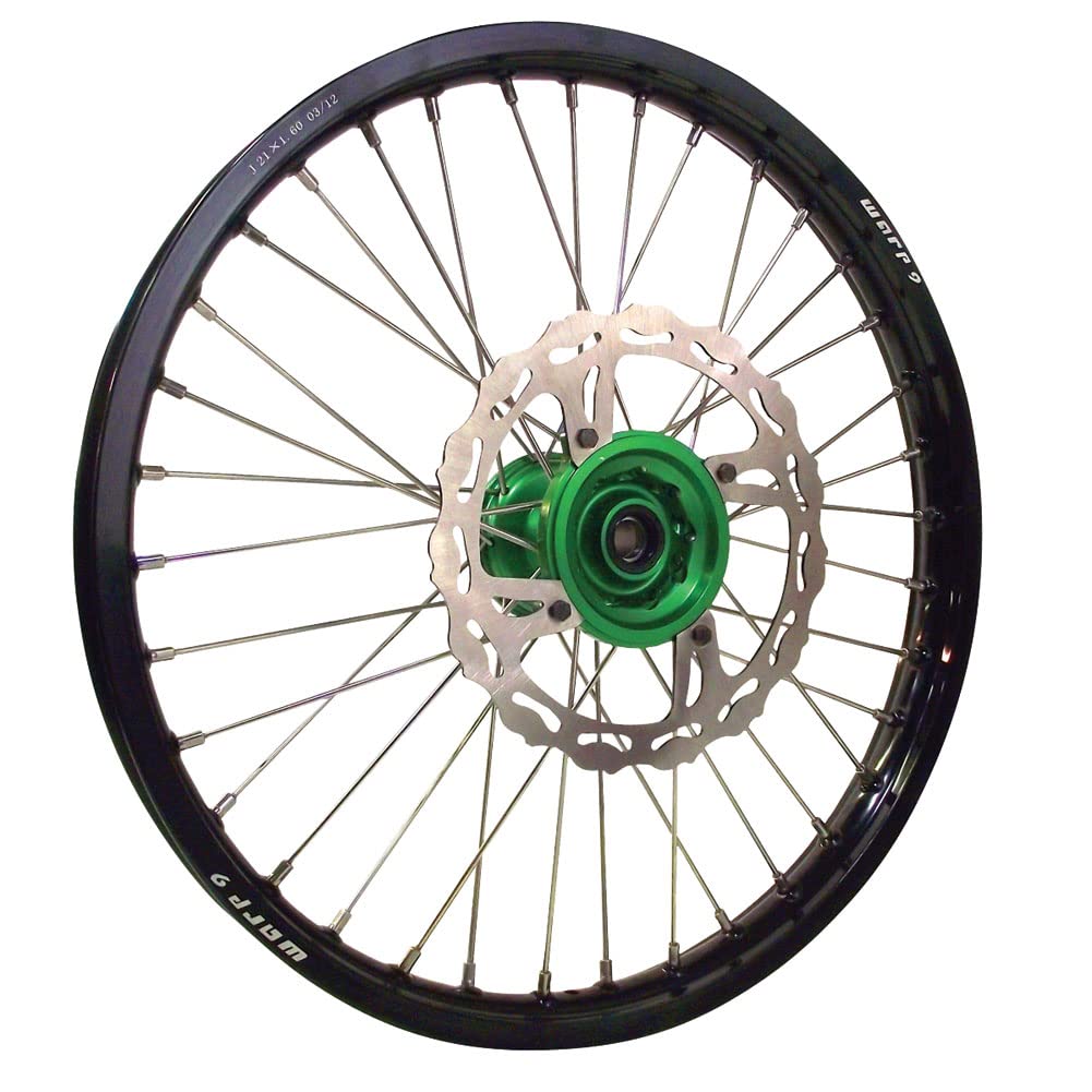 Amazon.com: Warp 9 MX Complete Rear Wheel - Green Hub with Black