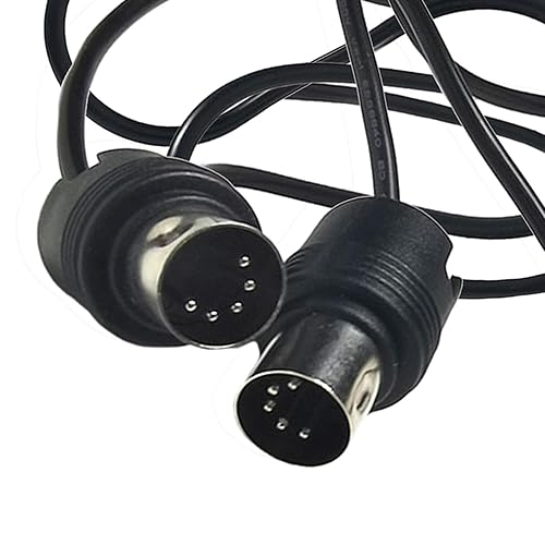 Miniatura 2 de Cable de extensión de audio MIDI Órgano de 5 pines DIN macho tarjeta de sonido 5 pines a 5 pines de doble uso macho a macho cable de instrumento de