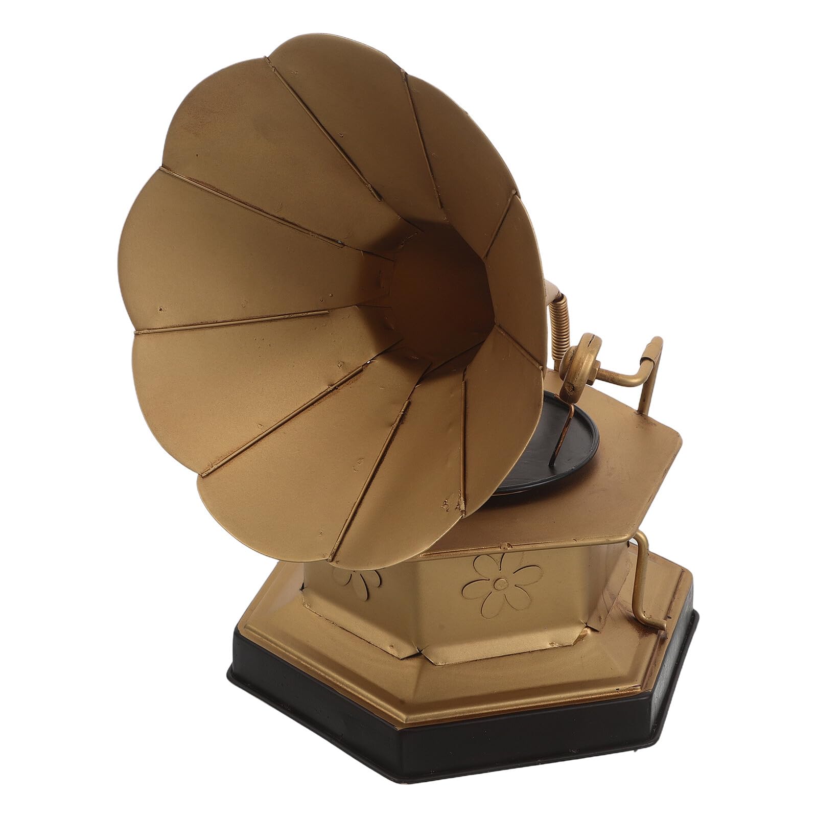 Fonógrafo retro dorado PRETYZOOM modelo nostalgia decoración hogar