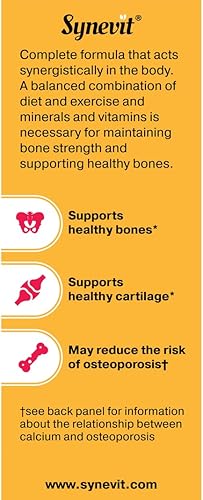 Miniatura 5 de Osteofect Complejo de apoyo óseo, calcio orgánico con vitamina D3 y K2, magnesio y zinc, apoya huesos y dientes saludables, 60 cápsulas vegetales