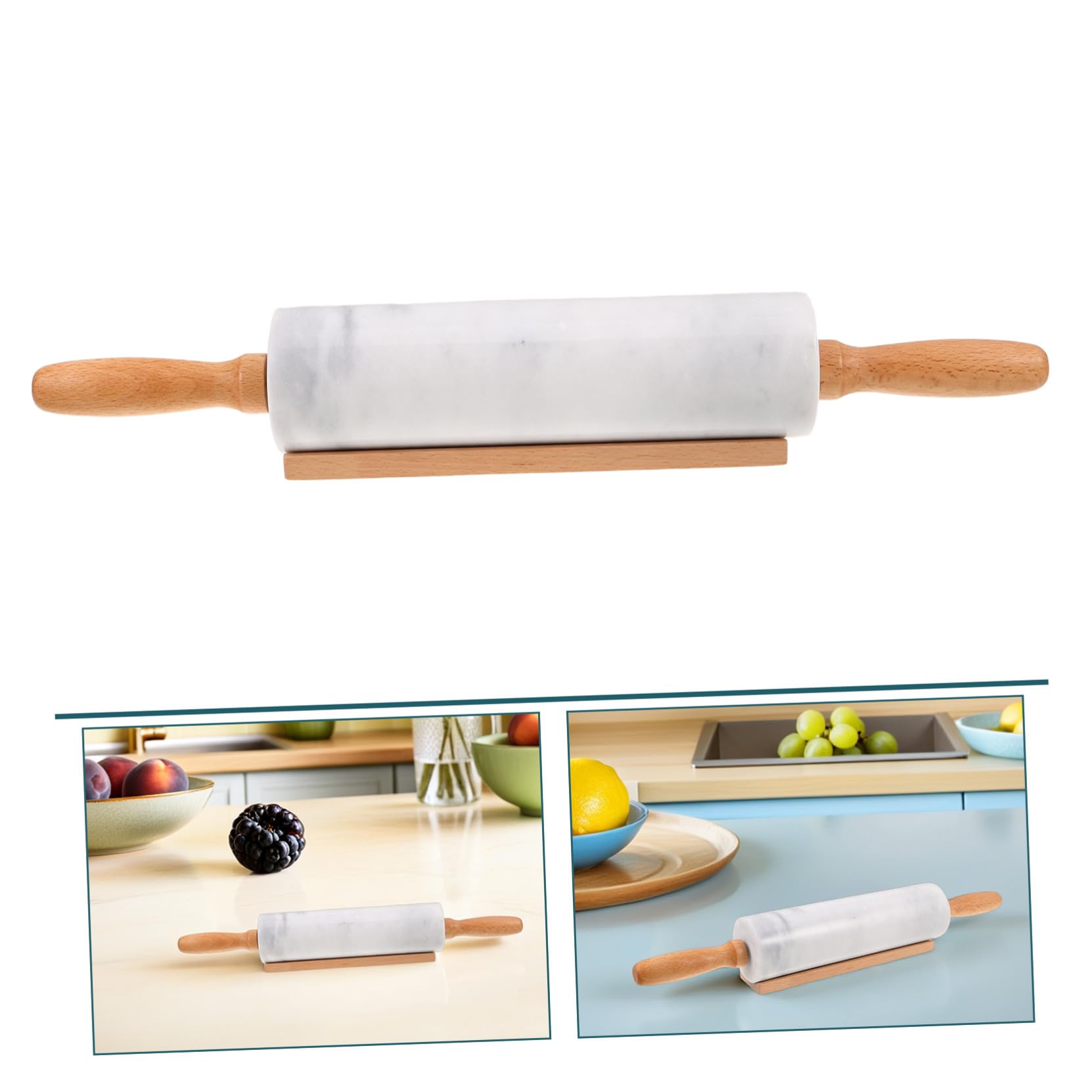 3 Piezas Rodillos de Mármol para Repostería Rodillo Pequeño sin Mango para Masa y Envolturas de Empanadilla Herramienta de Cocina de Alimenticio Diseño Ergonómico y Acabado
