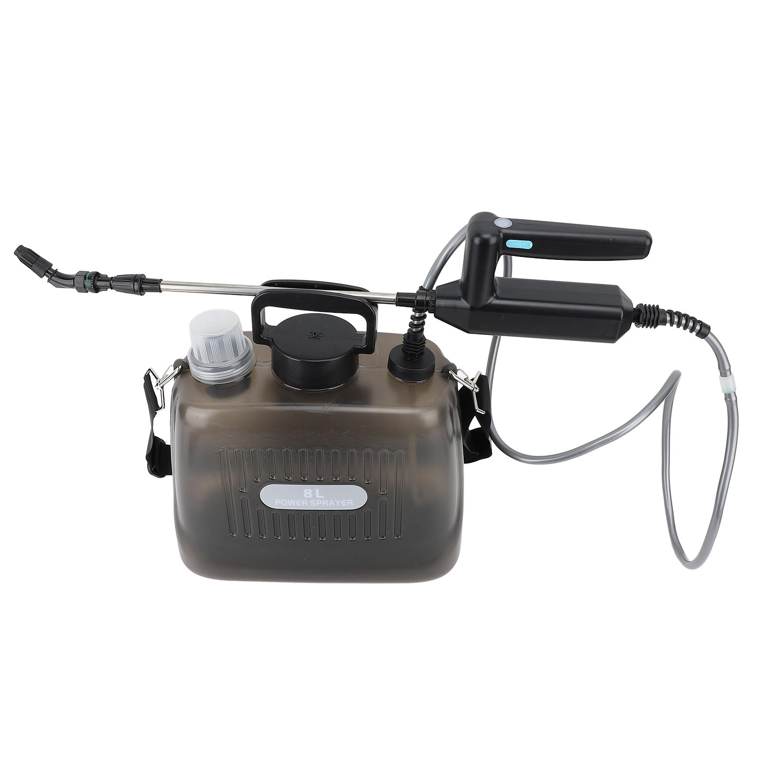 Tnfeeon Spruzzatori Spruzzatore Elettrico Portatile Automatico da Giardino per Irrigazione del Prato Piante da Fiore Pulizia dell'auto Spruzzatore Alimentato a Batteria da 2,1 Galloni d'acqua (GREY)