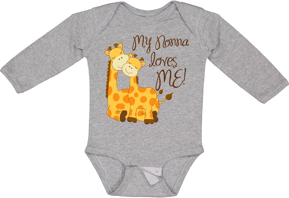 inktastic My Nonna Loves Me Long Sleeve Creeper