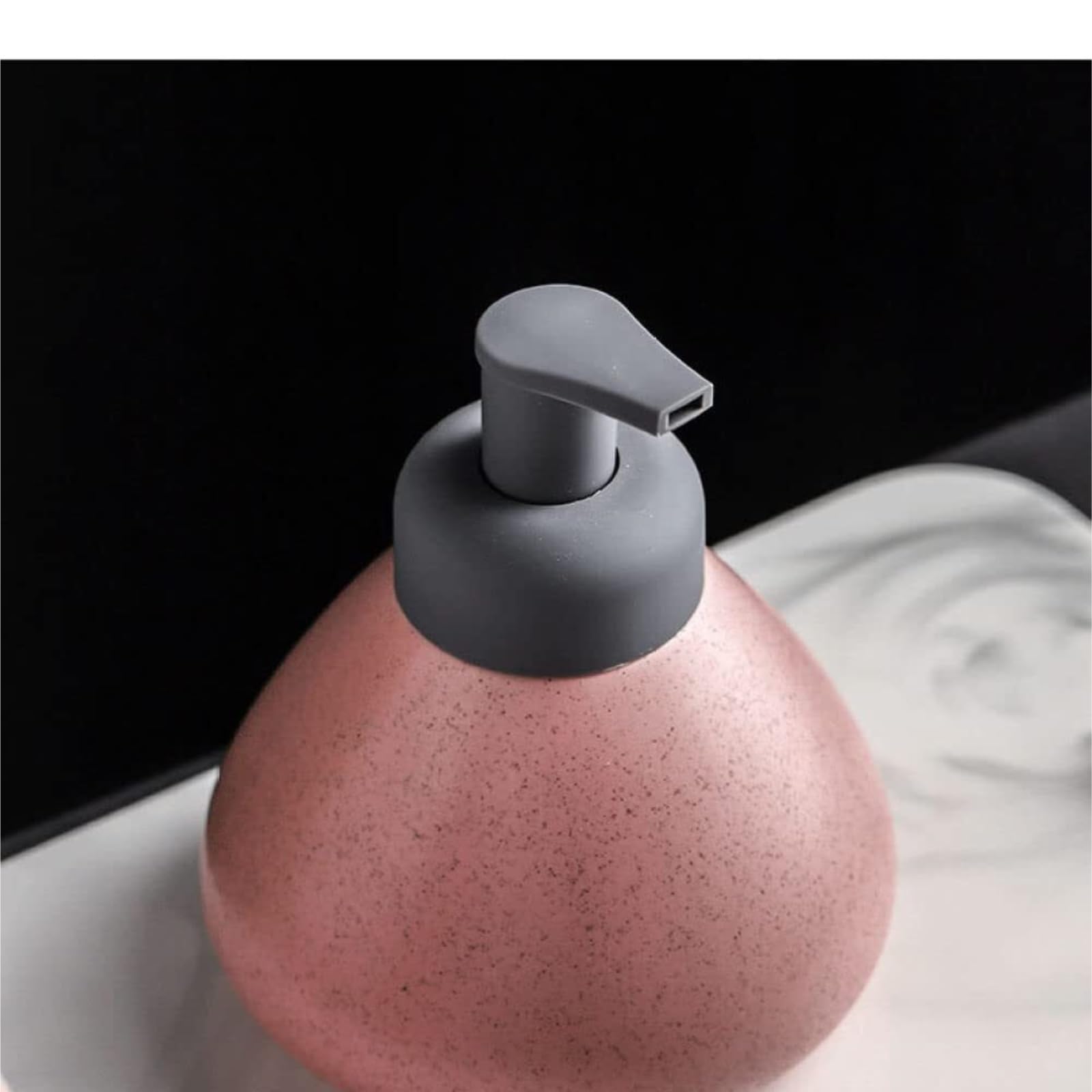 Wielokrotnego Napełniania Dozownik Mydła W Piance Ceramicznego Dekoracyjny Do Mycia Rąk Akcesoria łAzienkowe(Pink)