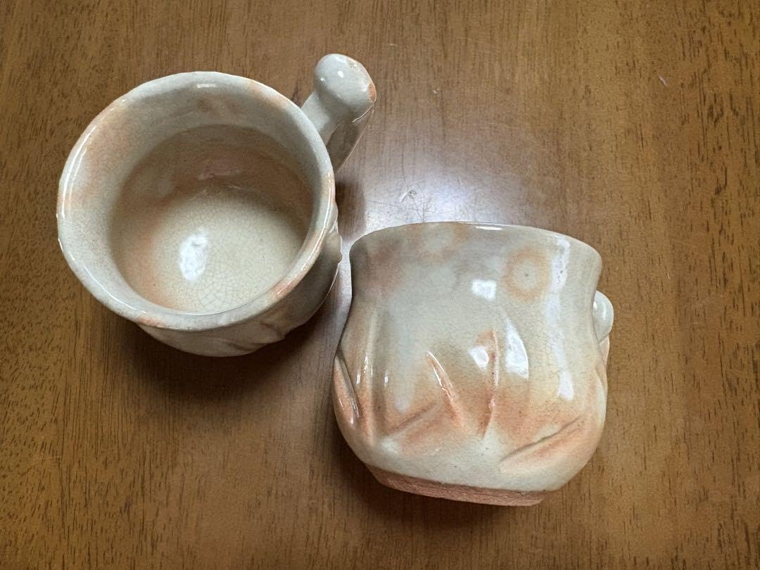 Amazon | 萩焼コーヒーカップ&ソーサー5客セット | ノーブランド品