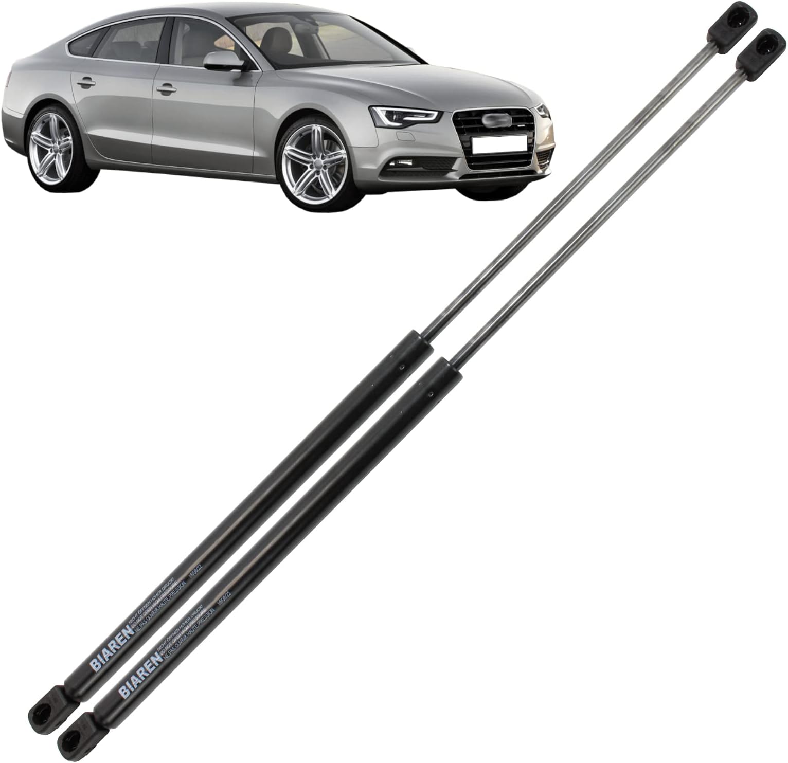 BIARENA5 B8 Sportback 8TA Rear Gas Struts, 2 Pcs, 760N, 468MM, 8T8827552C, 8T8827552A