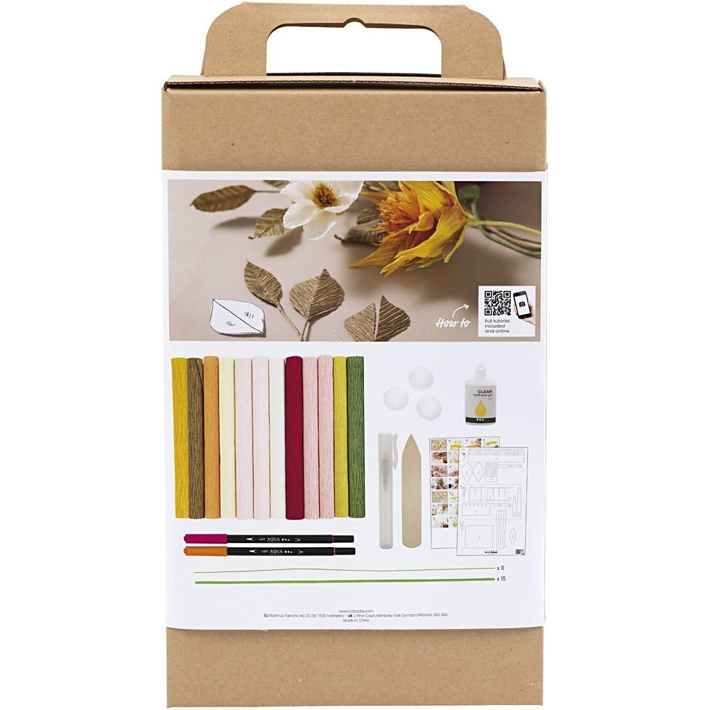 Creativ Company Creative Sets Crepe Paper Bouquet - for Crafting Beautiful Crepe Paper Decoration