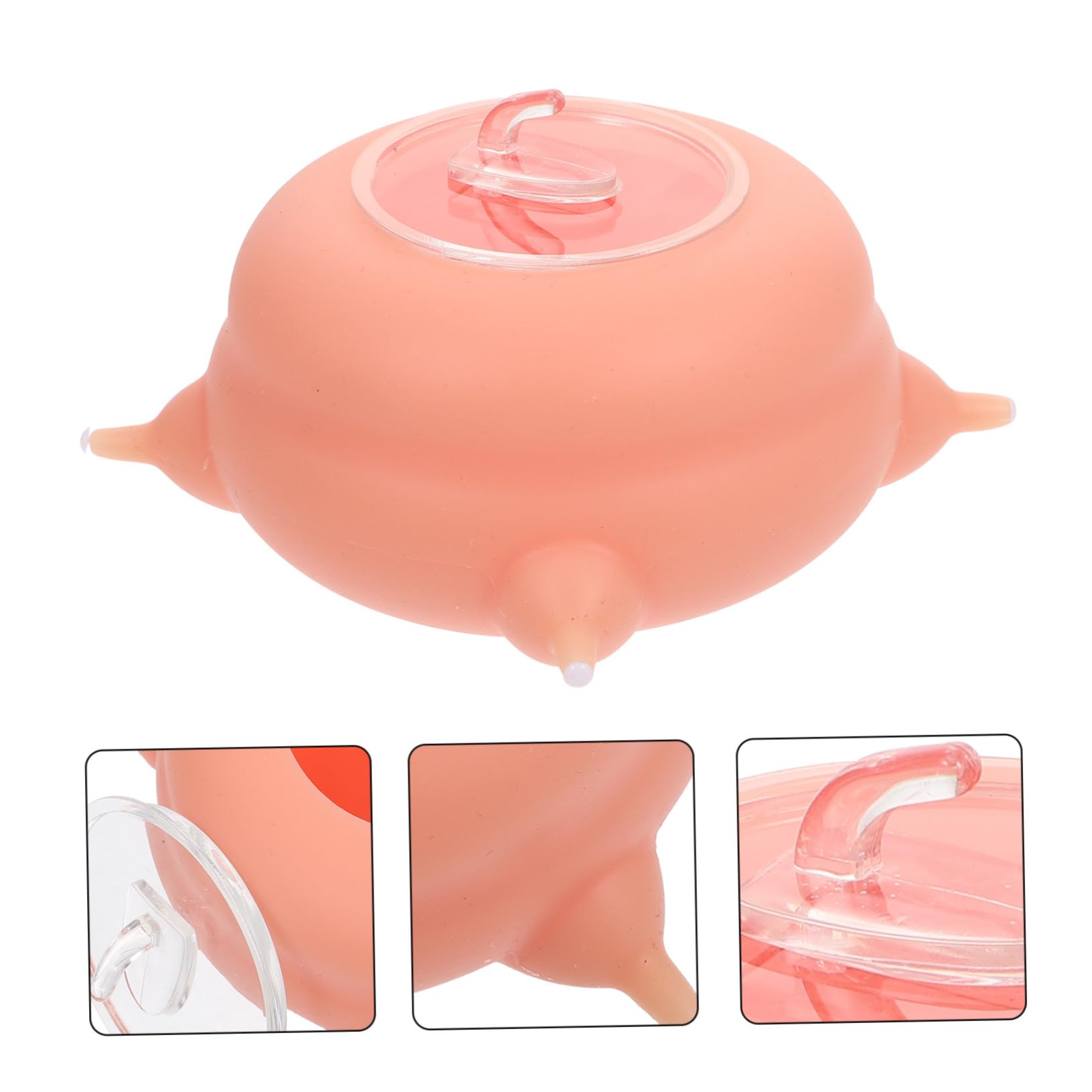 BESTonZON Biberon per Animali Domestici in Silicone Rosa, Leggero e Facile